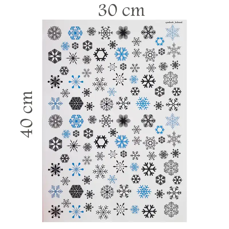 برچسب ترنسفر مدل بلور برف