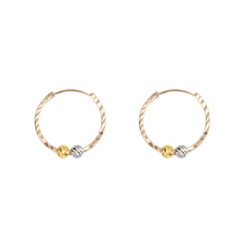 گوشواره طلا 18 عیار زنانه مدل rk75