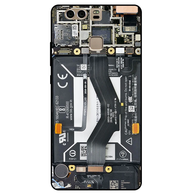 کاور مگافون طرح برد موبایل مدل 8004 مناسب برای گوشی موبایل هوآوی P9 