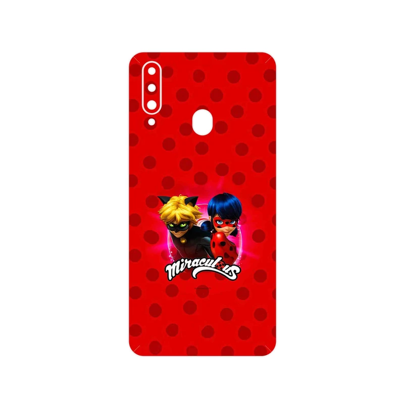 برچسب پوششی ماهوت مدل Ladybug and Cat Noir مناسب برای گوشی موبایل سامسونگ Galaxy A20s