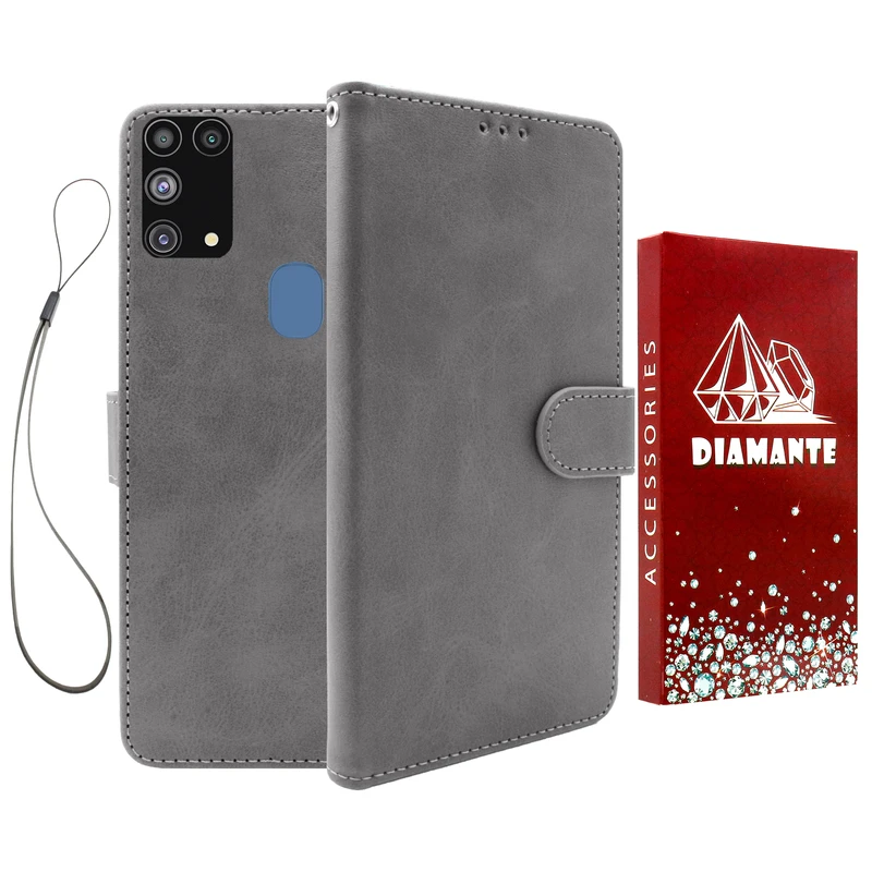 کیف کلاسوری دیامانته مدل Chanta Rd مناسب برای گوشی موبایل سامسونگ Galaxy M31  به همراه بندآویز
