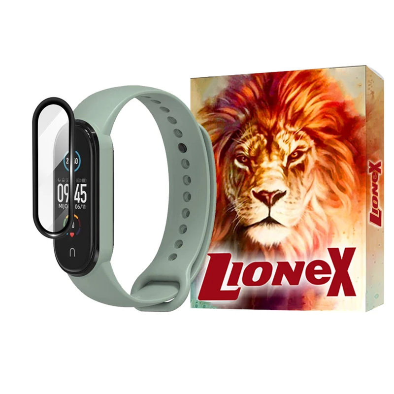 محافظ صفحه نمایش لایونکس مدل PMMAWL مناسب برای ساعت هوشمند شیائومی Mi Band 6