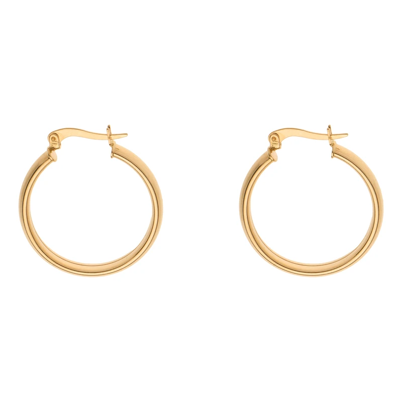 گوشواره حلقه‌ای طلا 18 عیار زنانه گلدم مدل حلقه ایE-3070006