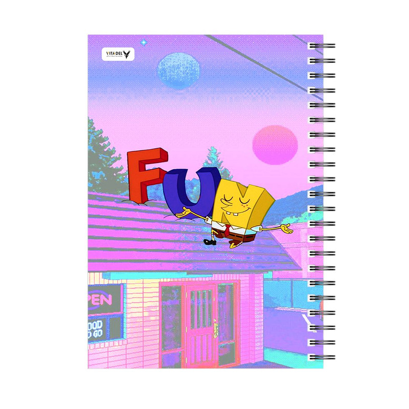 دفتر 120 برگ ویتادل طرح باب اسفنجی مدل 7