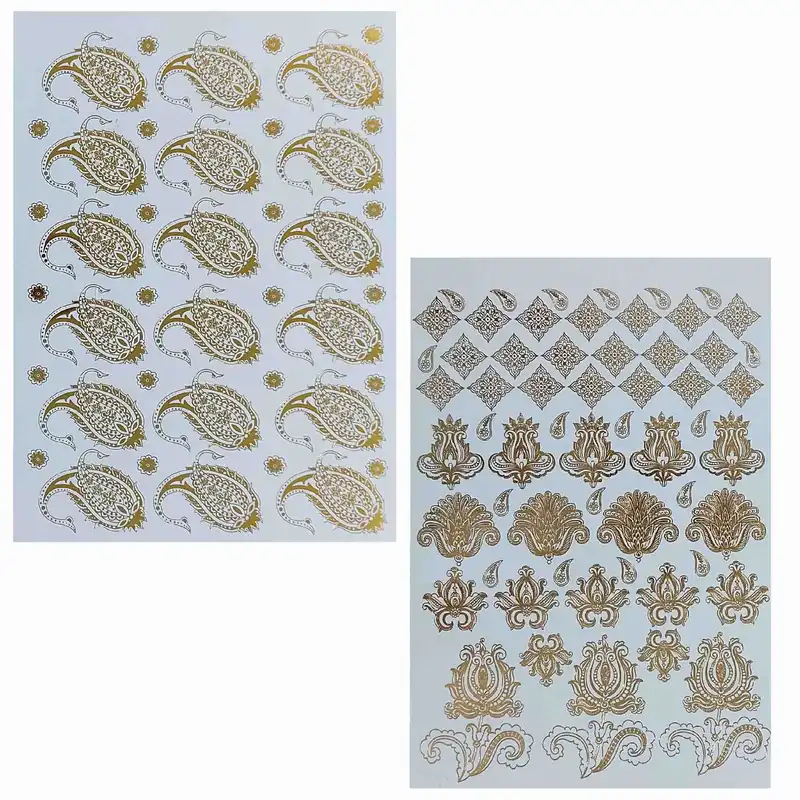 برچسب ترنسفر مدل بته جقه اسلیمی مجموعه 2 عددی