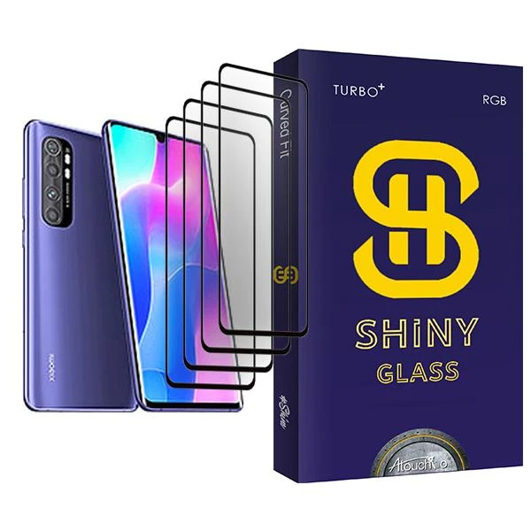 محافظ صفحه نمایش آتوچبو مدل Shiny Glass MIX004 مناسب برای گوشی موبایل شیائومی Mi Note 10 Lite بسته چهار عددی