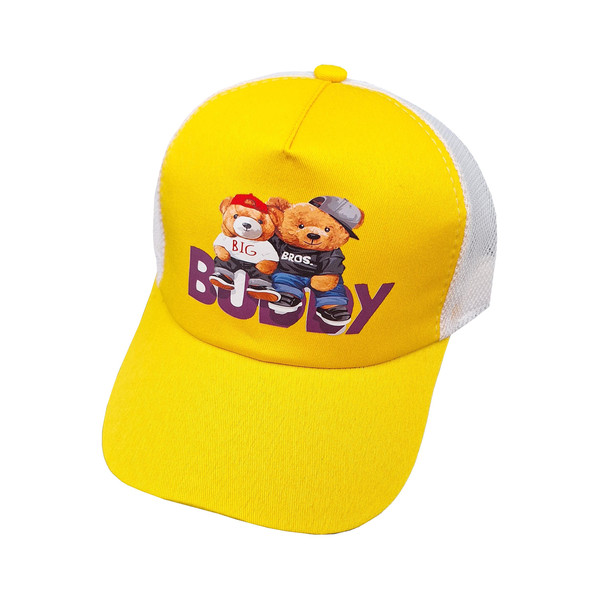 کلاه کپ بچگانه مدل BDDY کد 1190 رنگ زرد