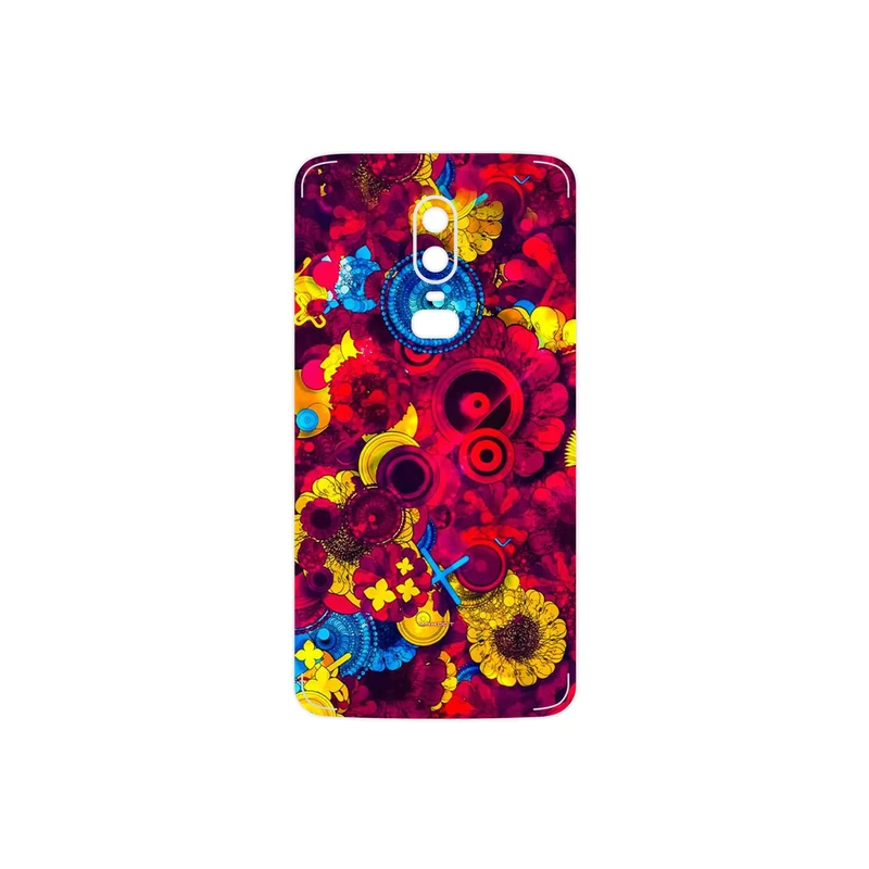 برچسب پوششی ماهوت مدل Vector Flower Garden Digital Art مناسب برای گوشی موبایل وان پلاس 6