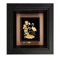 تابلو طلاکوب زرکات طرح لوتوس مدل F313