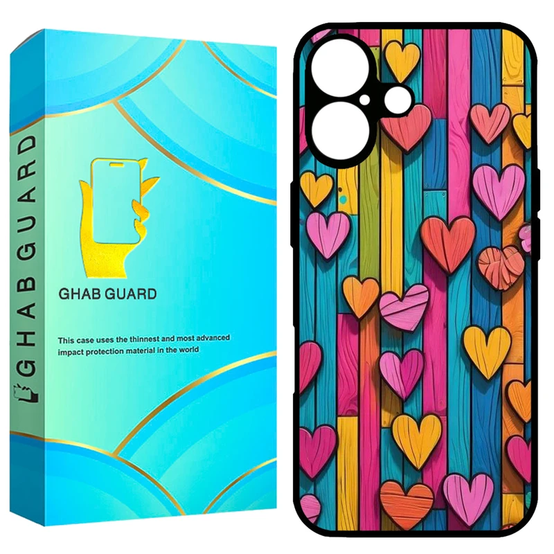 کاور قاب گارد طرح قلب مدل GCHP16 مناسب برای گوشی موبایل اپل iPhone 16 