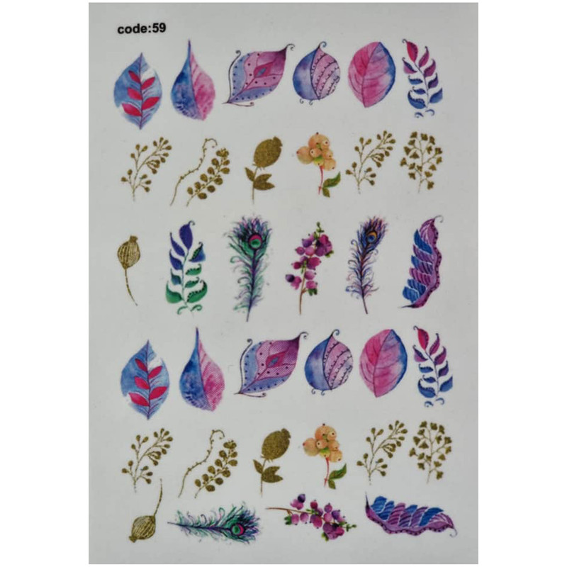 برچسب لنز ناخن مدل CODE59