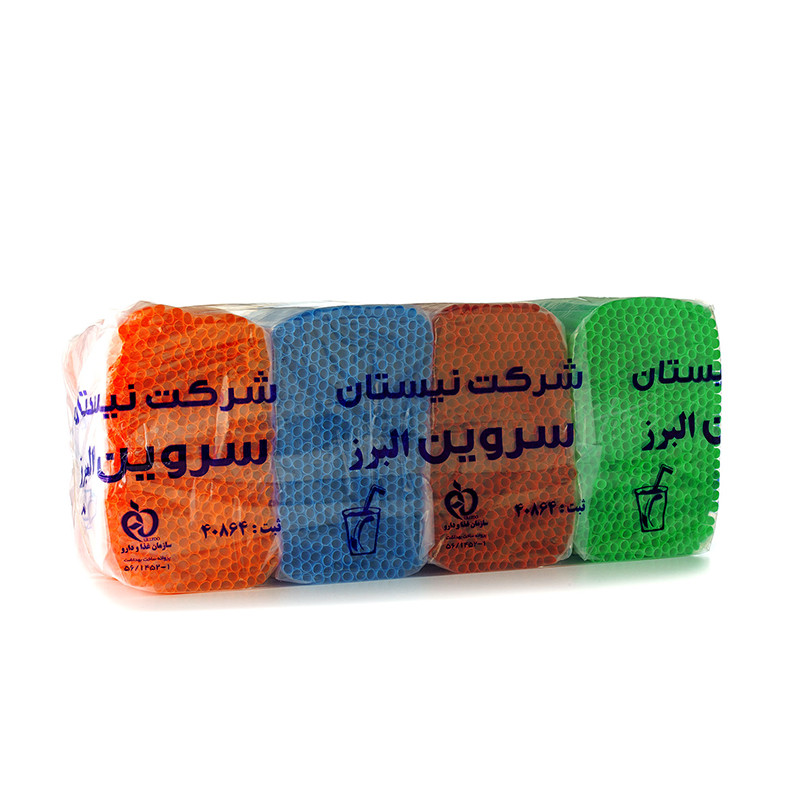 قیمت و خرید نی نوشیدنی یکبار مصرف طرح آیس پک وزن 5 کیلوگرم