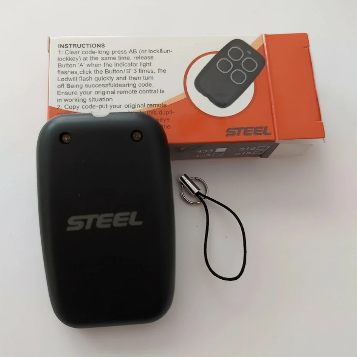 ریموت بلوتوثی دربازکن مدل STEEL فرکانس 433 mhz کد black ریموت بلوتوثی دربازکن مدل STEEL فرکانس 433 mhz کد black