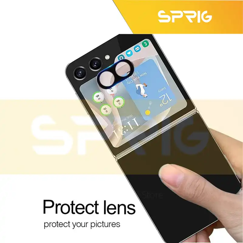 محافظ لنز دوربین اسپریگ مدل 3D-SP مناسب برای گوشی موبایل سامسونگ Galaxy Z Flip 5