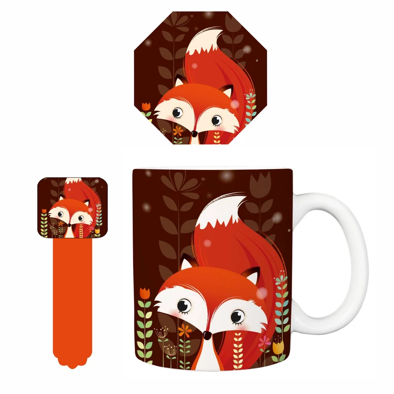 ماگ مدل 126 به همراه زیر لیوانی و بوک مارک