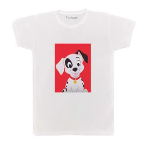 تی شرت بچگانه پرمانه طرح 101 سگ خالدار کد pmt.2100