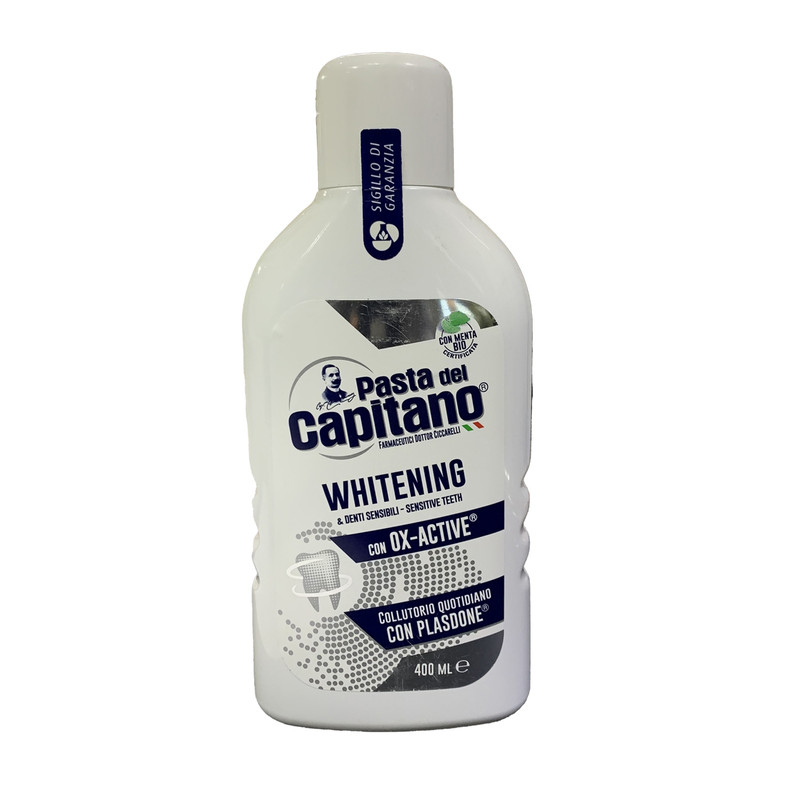 دهانشویه پاستا دل کاپیتانو مدل Sensitive Whitening حجم 400 میلی لیتر دهانشویه پاستا دل کاپیتانو مدل Sensitive Whitening حجم 400 میلی لیتر