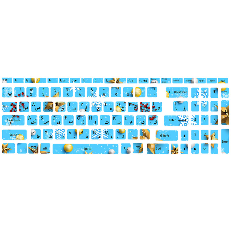 برچسب حروف فارسی کیبورد کد C-10