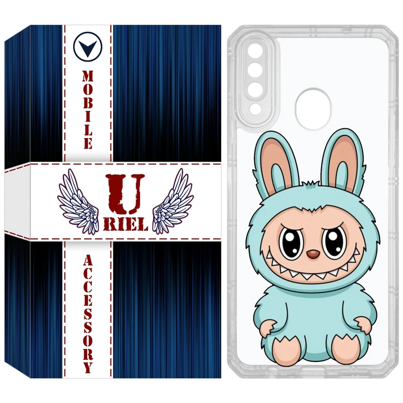 کاور یوریل مدل Clear کد 144 طرح لبوبو مناسب برای گوشی موبایل سامسونگ Galaxy A20s