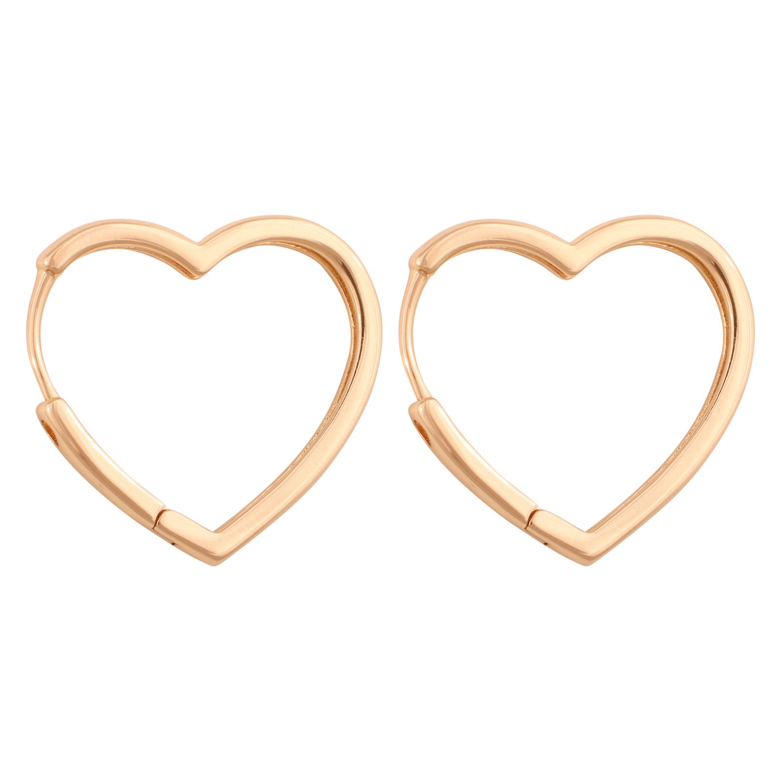 گوشواره زنانه ژوپینگ مدل قلب کد E3695 -  - 1