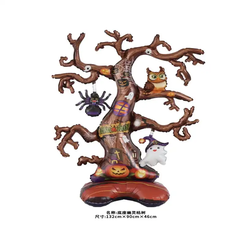 بادکنک فویلی طرح درخت مدل هالوین کد 086