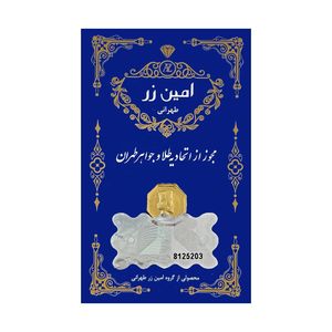 سکه گرمی طلا 18 عیار امین زر کد GL0.03