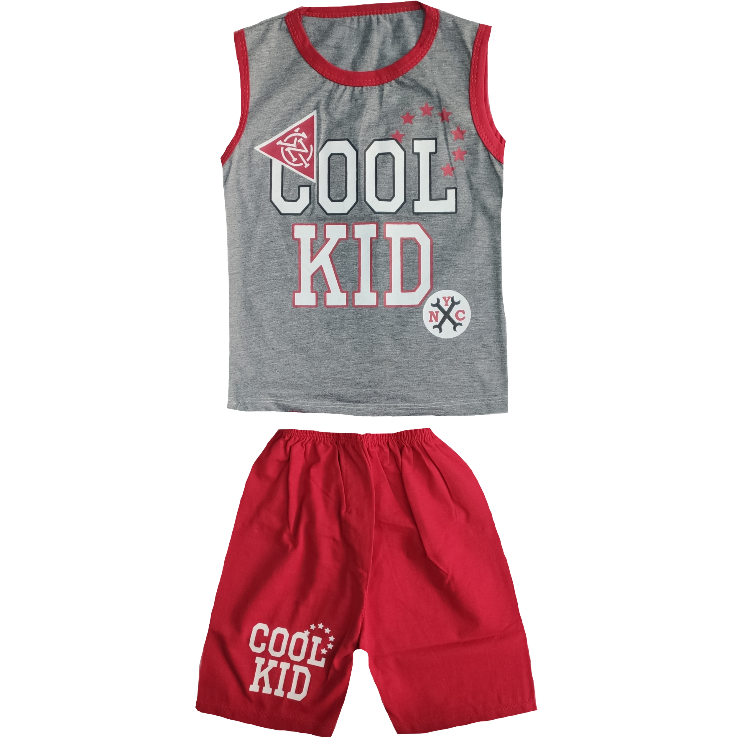 ست تاپ و شلوارک پسرانه مدل BSTCOOLKID