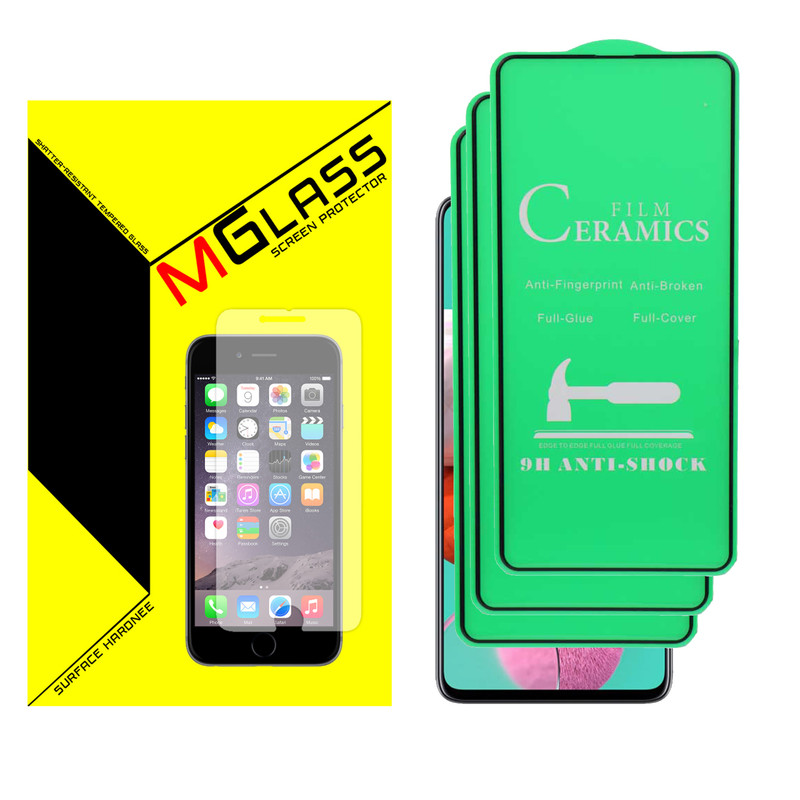 محافظ صفحه نمایش سرامیکی ام گلس مدل MGCR-03 مناسب برای گوشی موبایل شیائومی POCO X3 PRO بسته سه عددی