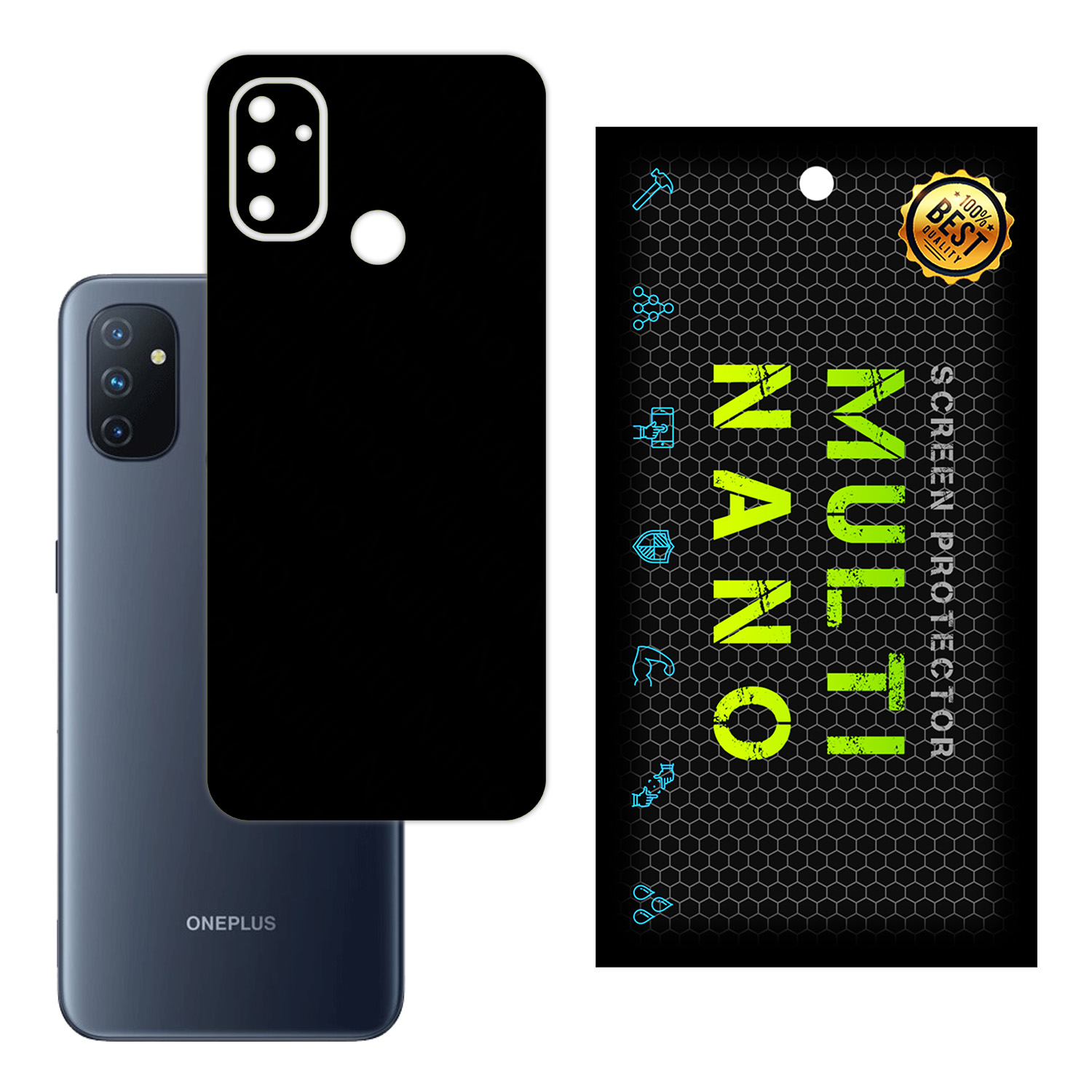نقد و بررسی محافظ پشت گوشی مولتی نانو مدل Full مناسب برای گوشی موبایل وان پلاس Nord N100 توسط خریداران