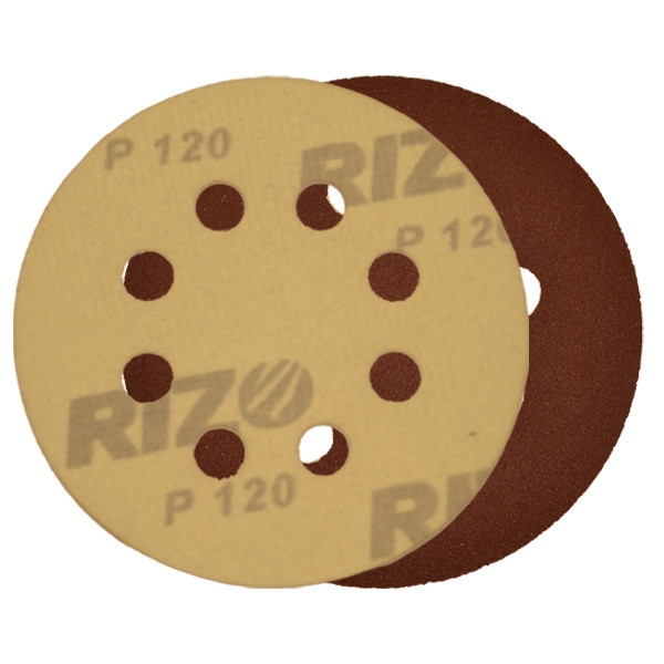 سنباده پشت کرکی ریزو مدل 125 میلیمتر رزو P.120 بسته 10 عددی