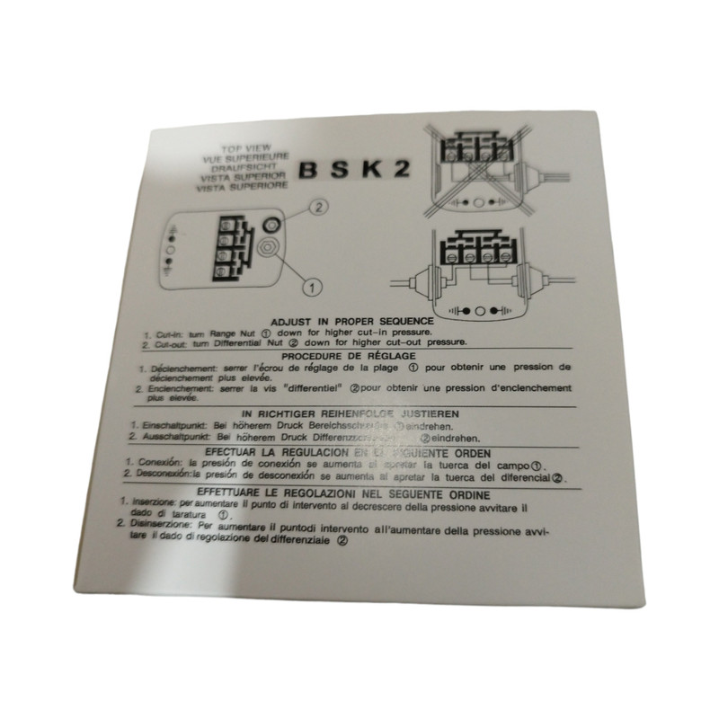کلید کنترل اتوماتیک پمپ اسکواردی مدل BSK2 -9013FSG-2-F کلید کنترل اتوماتیک پمپ اسکواردی مدل BSK2 -9013FSG-2-F