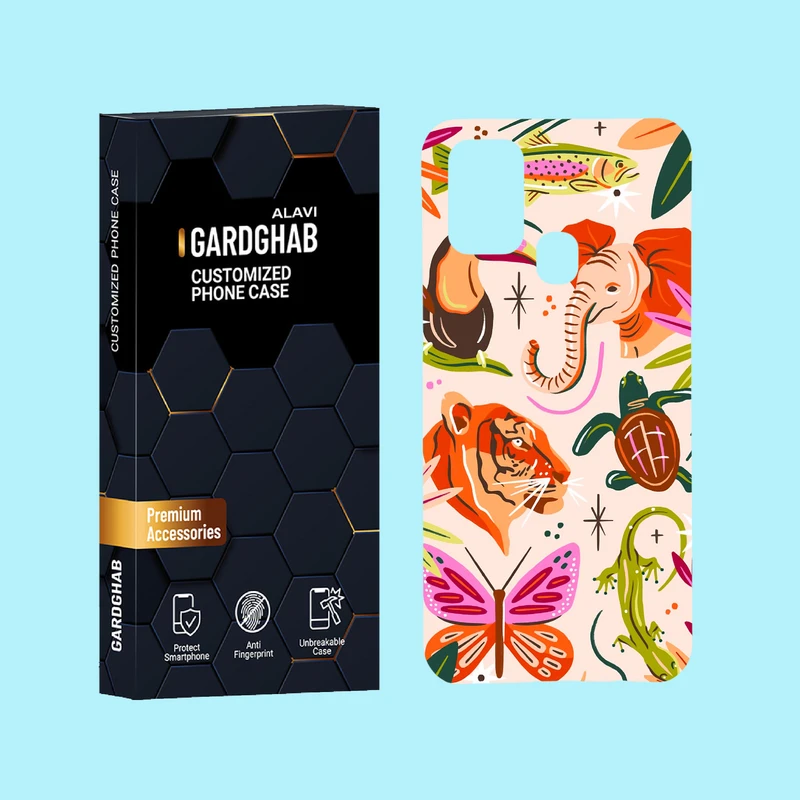 کاور گارد قاب علوی مدل حیوانات مناسب برای گوشی موبایل سامسونگ Galaxy M31