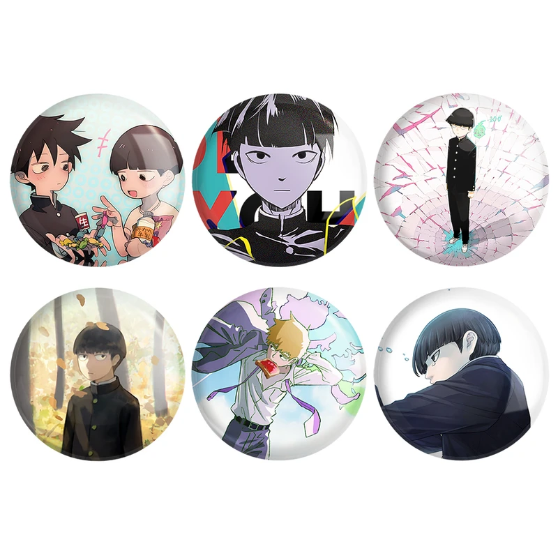 مگنت خندالو طرح انیمه موب سایکو Mob Psycho 100 کد 1541A مجموعه 6 عددی