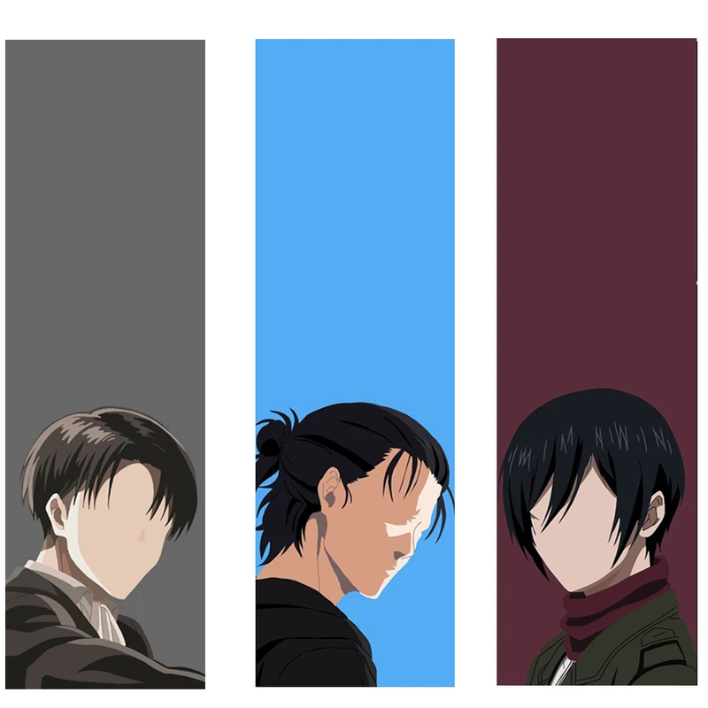 نشانگر کتاب مدل انیمه اتک آن تایتان مجموعه سه عددی