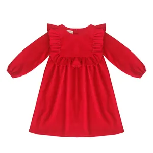 پیراهن دخترانه مدل یقه پرپره