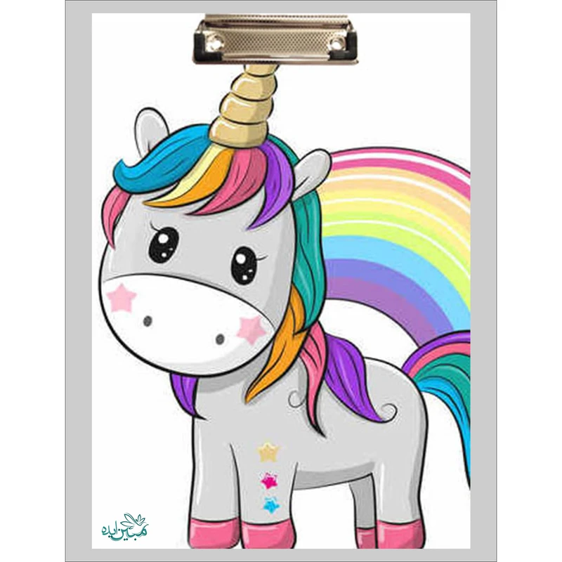 تخته شاسی مبین ایده مدل اسب تک شاخ کد h154 سایز A4