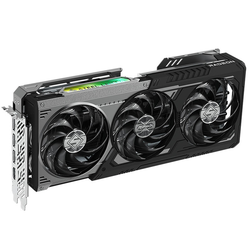 کارت گرافیک ازراک مدل AMD Radeon™ RX 9070 XT Steel Legend Dark 16GB