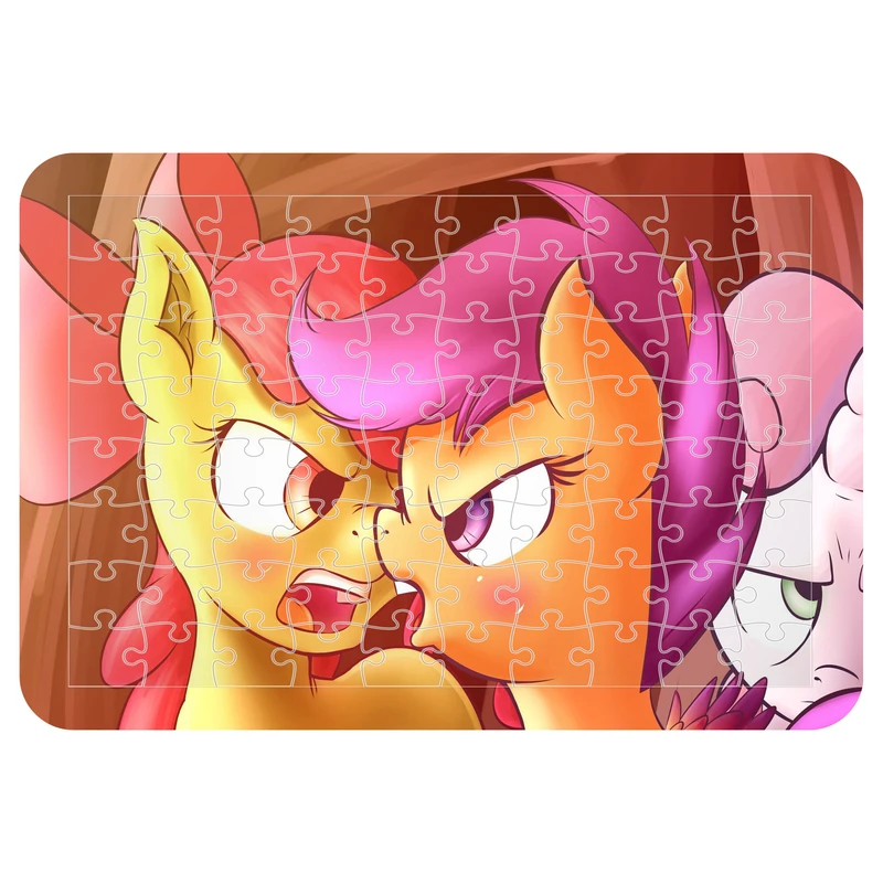 پازل 54 تکه مدل CHB1645 طرح انیمیشن یونیکورن پونی کوچولو