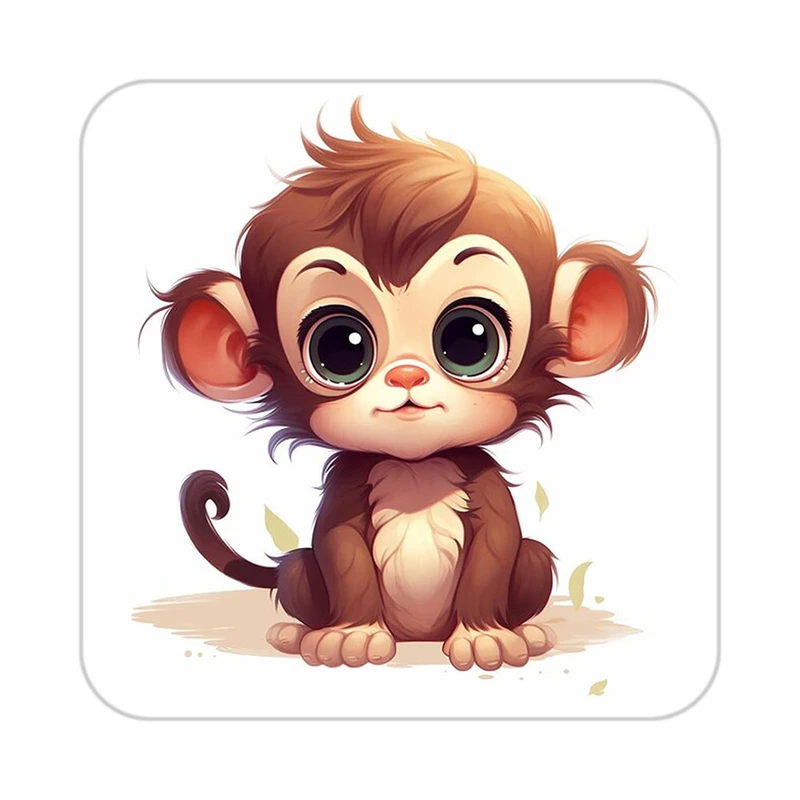 زیر لیوانی کاکتی طرح حیوانات کارتونی مدل mp28186