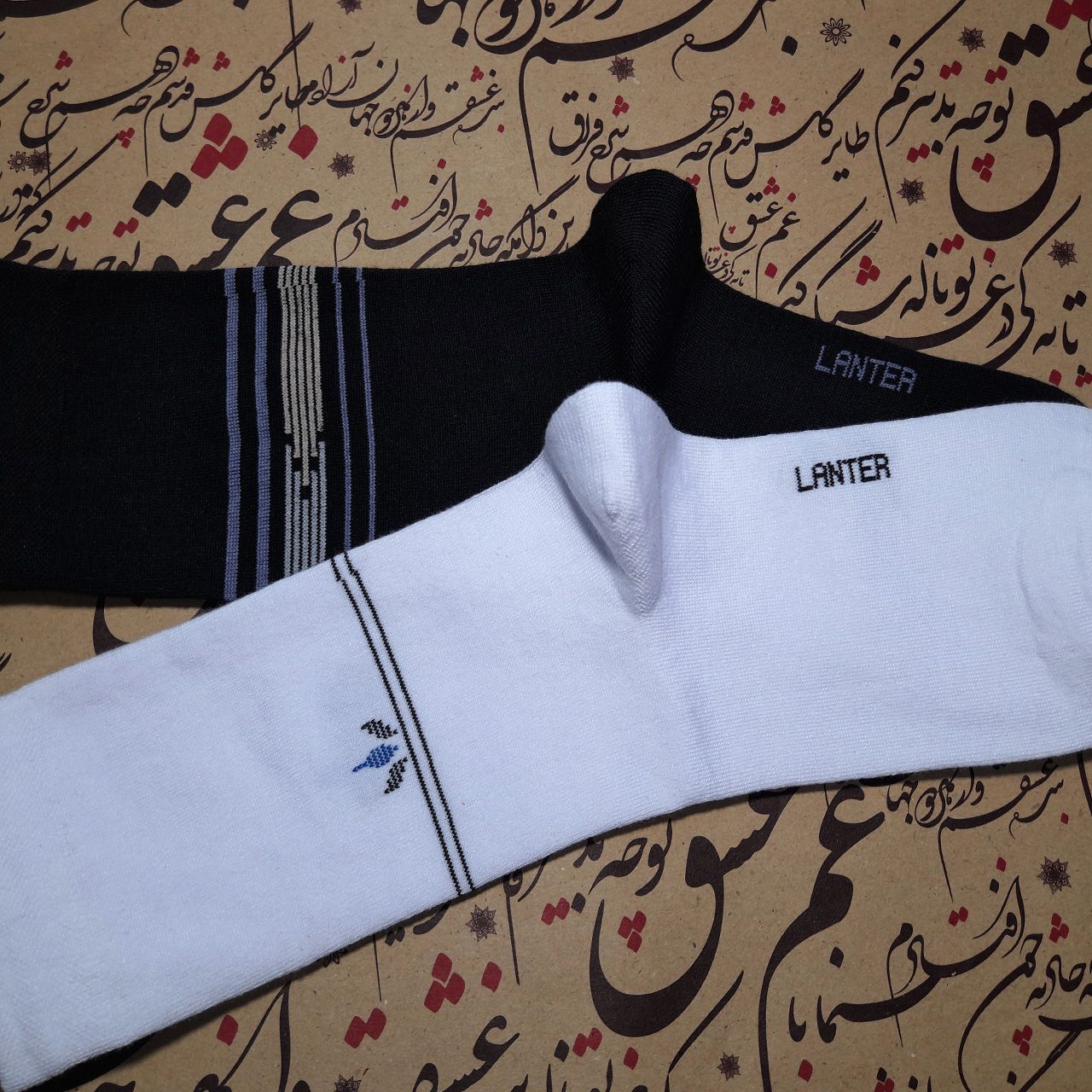 جوراب ساق بلند مردانه لنتر مدل BLW 02  مجموعه 2 عددی -  - 3