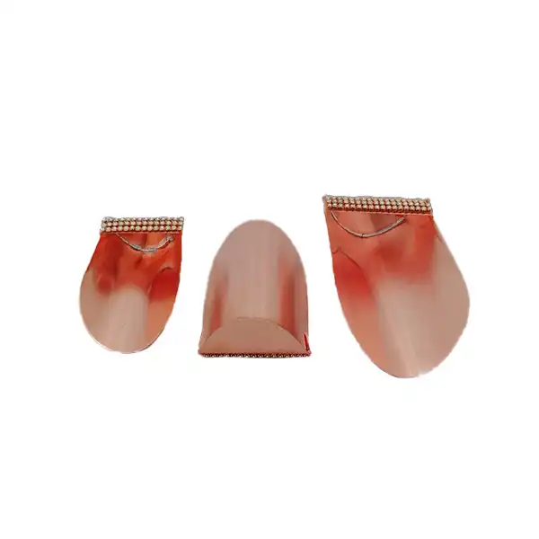 سرتاس مسی مدل نگین دار کد ZH207.1 مجموعه 3 عددی