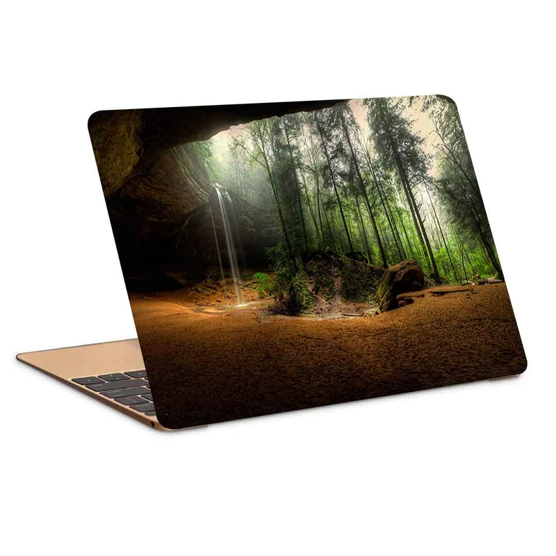 استیکر لپ تاپ طرح Waterfalls USA Crag Trees Hocking Hills State Park Ohio کد P-1011مناسب برای لپ تاپ 15.6 اینچ