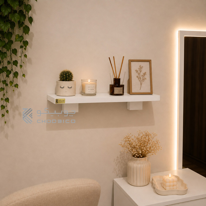 شلف دیواری چوبیکو مدل shelf5015 بسته 2 عددی