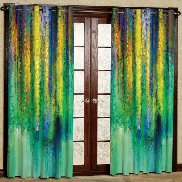 پرده مدل مخمل پانچی کد 6466 سایز 280x140 سانتی متر