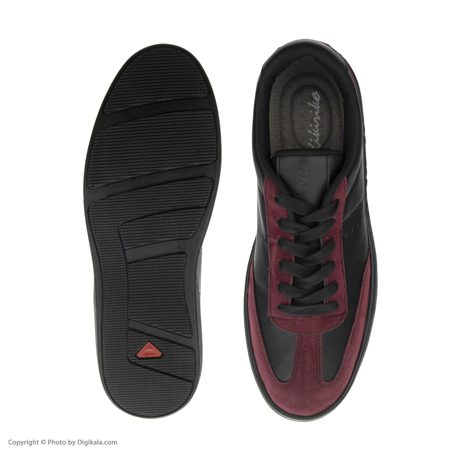 کفش روزمره مردانه کیکی رایکی مدل MBB09445BORDEAUX BLACK -  - 3