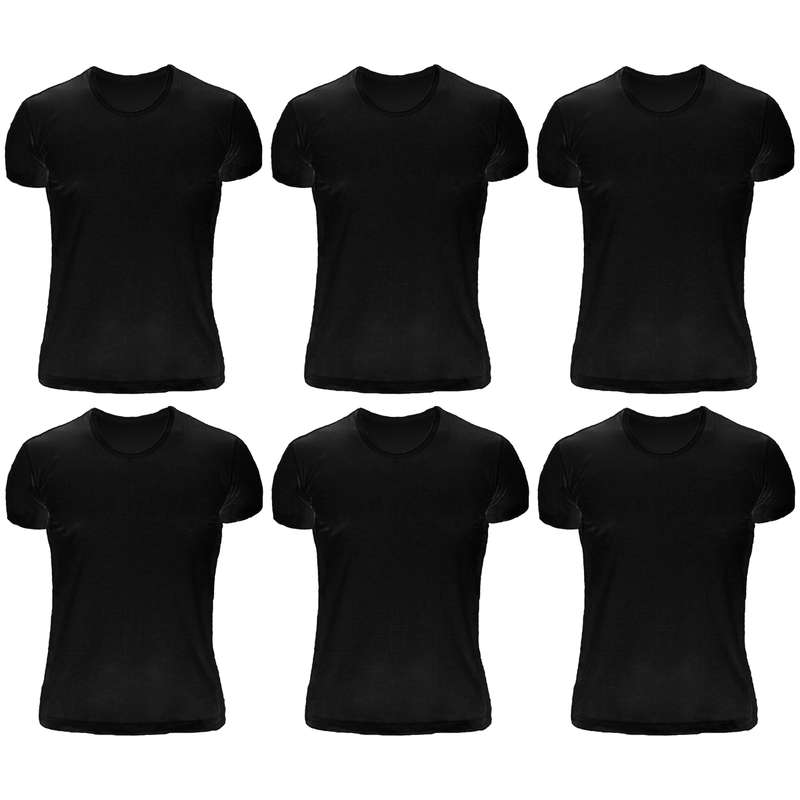 زیرپوش مردانه فاخر کد 185-182 رنگ مشکی بسته 6 عددی