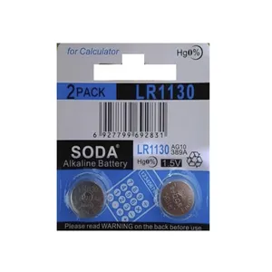  باتری ساعت سودا مدل LR 1130 G10 بسته 2 عددی 