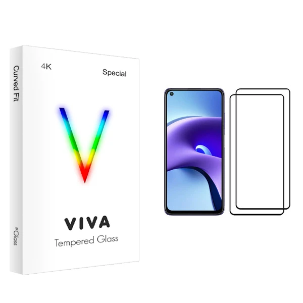 محافظ صفحه نمایش ویوا مدل 4K مناسب برای گوشی موبایل شیائومی Redmi Note 9T بسته دو عددی