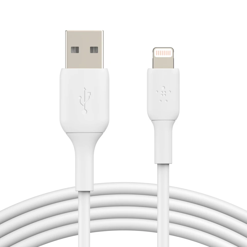 کابل تبدیل USB  با لایتنینگ بلکین مدل CAA001bt0MWH طول 0.15 متر