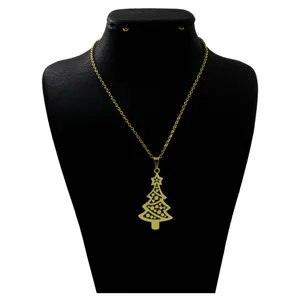 گردنبند نقره زنانه  مدل دلی جم طرح درخت کریسمس  کد D 413